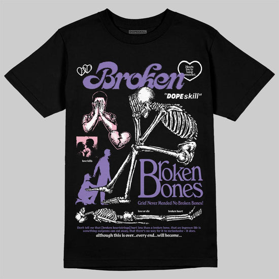 Jordan 11 "Mojave" DopeSkill T-Shirt Broken Bones Graphic Streetwear - Black