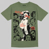 Jordan 3 “Medium Olive” aka “Family Affair” DopeSkill T-Shirt Built Different Graphic Streetwear - Military Green