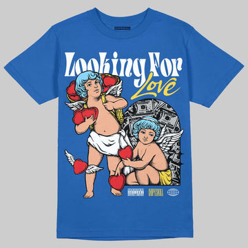 Air Foamposite One “International Blue” DopeSkill Royal T-shirt Looking For Love Graphic Streetwear 