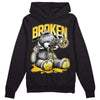 Jordan 4 Retro “Vivid Sulfur” DopeSkill Hoodie Sweatshirt Sick Bear Graphic Streetwear - Black