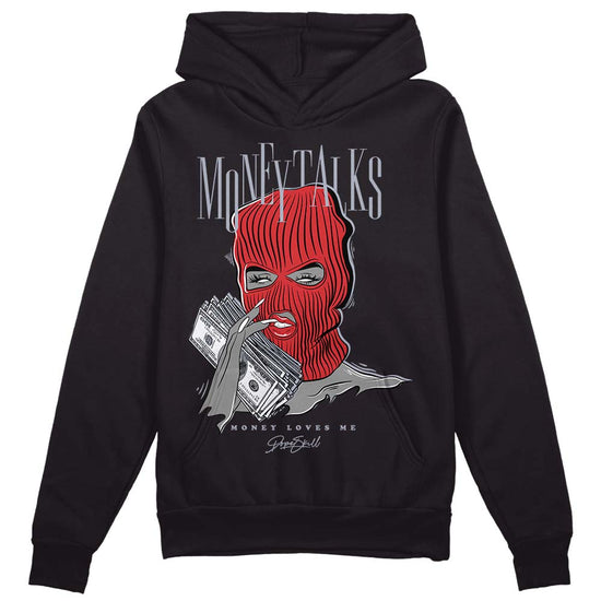 Jordan 4 “Bred Reimagined” DopeSkill Hoodie Sweatshirt Money Talks Graphic Streetwear - Black