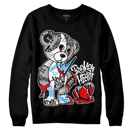 Jordan 6 “Reverse Oreo” DopeSkill Sweatshirt Broken Heart Graphic Streetwear - black