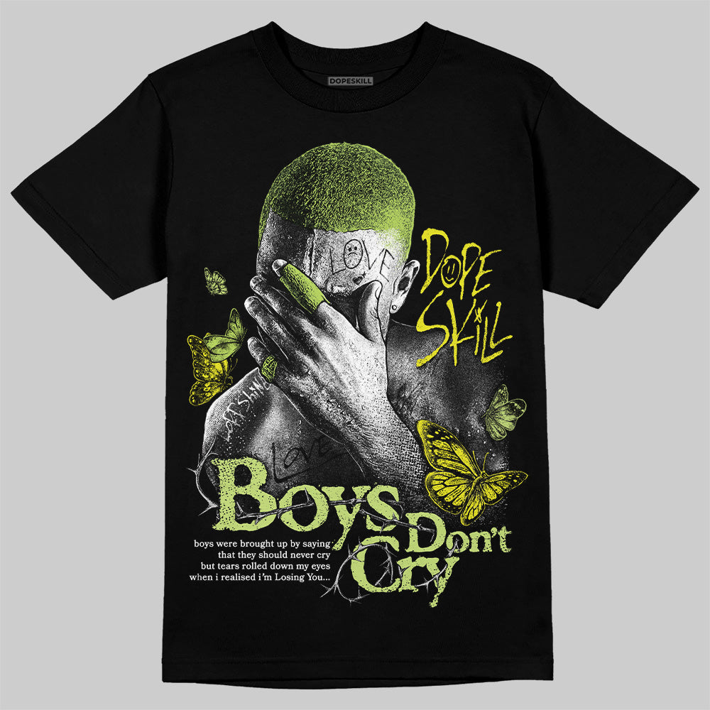 Jordan 13 Retro Bright Cactus DopeSkill T-Shirt Boys Don't Cry Graphic Streetwear - Black