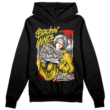 Jordan 4 Thunder DopeSkill Hoodie Sweatshirt Stackin Mines Graphic Streetwear - Black