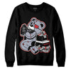 Jordan 4 “Bred Reimagined” DopeSkill Sweatshirt Bear Steals Sneaker Graphic Streetwear - Black