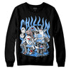 Jordan 9 Powder Blue DopeSkill Sweatshirt Chillin Graphic Streetwear - Black