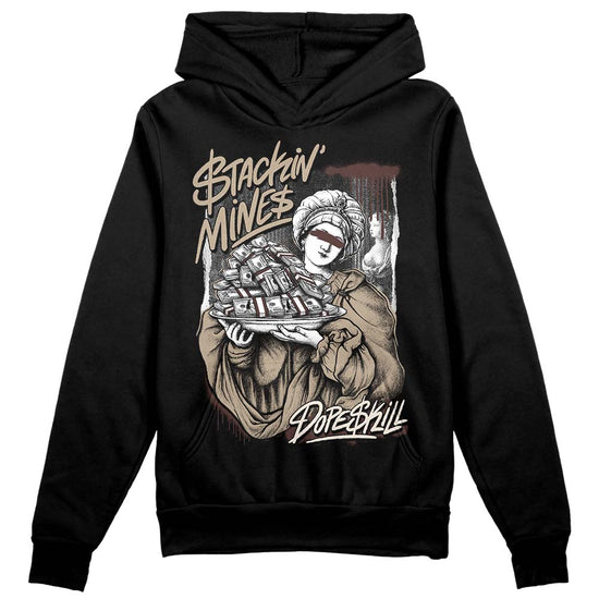 Jordan 1 High OG “Latte” DopeSkill Hoodie Sweatshirt Stackin Mines Graphic Streetwear - Black