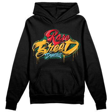 Jordan 1 Mid GS 'Six Championships DopeSkill Hoodie Sweatshirt Rare Breed Type Graphic Streetwear - Black