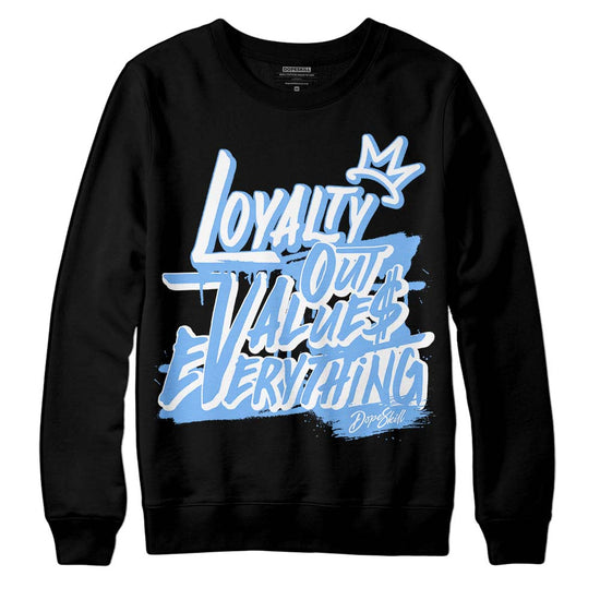 Jordan 9 Powder Blue DopeSkill Sweatshirt LOVE Graphic Streetwear - Black