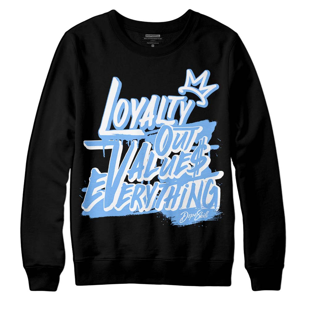 Jordan 9 Powder Blue DopeSkill Sweatshirt LOVE Graphic Streetwear - Black