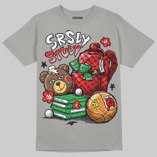 Grey Sneakers DopeSkill T-Shirt SRSLY Study Graphic Streetwear - Gravel