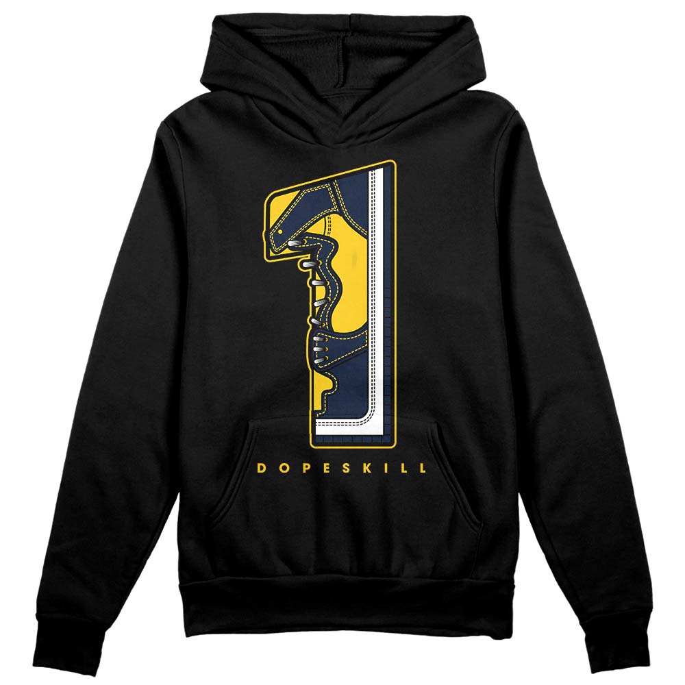 Dunk Low Vintage “Michigan” DopeSkill Hoodie Sweatshirt No.1 Graphic Streetwear - Black