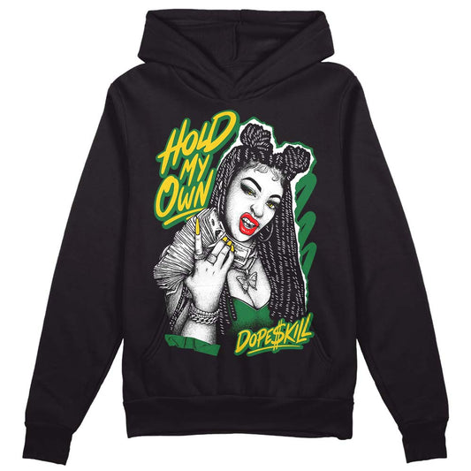 Jordan 5 “Lucky Green” DopeSkill Hoodie Sweatshirt New H.M.O Graphic Streetwear - Black