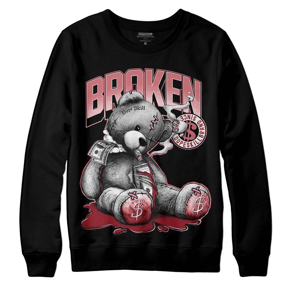 Valentine's Day Collection DopeSkill Sweatshirt Sick Bear Graphic Streetwear - Black