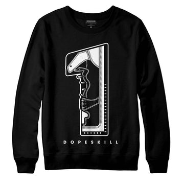 Jordan 1 High OG “Black/White” DopeSkill Sweatshirt No.1 Graphic Streetwear - Black