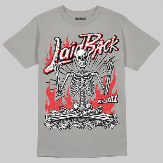 Grey Sneakers DopeSkill T-Shirt Laid Back Graphic Streetwear - Gravel