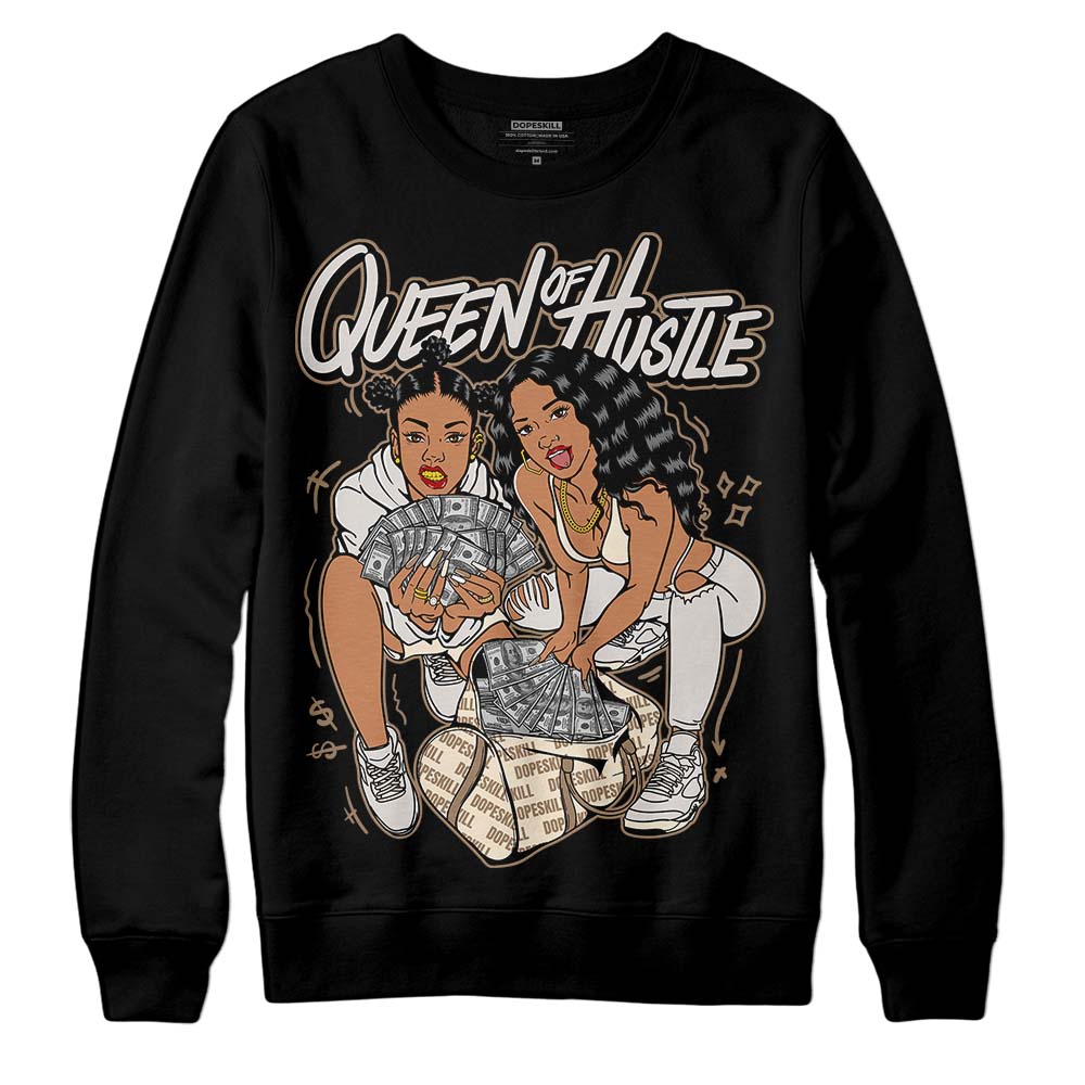 Jordan 5 SE “Sail” DopeSkill Sweatshirt Queen Of Hustle Graphic Streetwear - Black