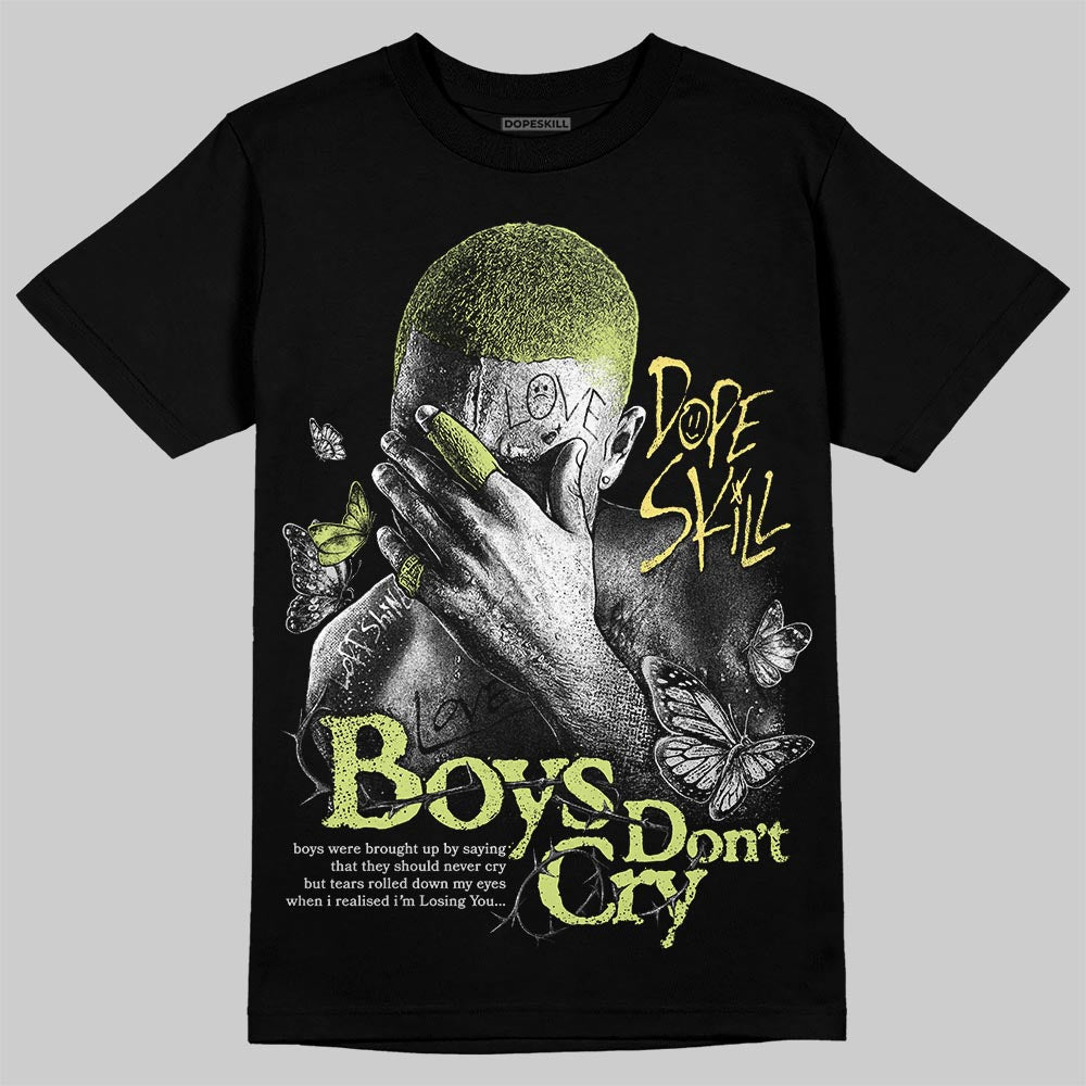 Jordan 4 GS “Light Lemon Twist” DopeSkill T-Shirt Boys Don't Cry Graphic Streetwear - black