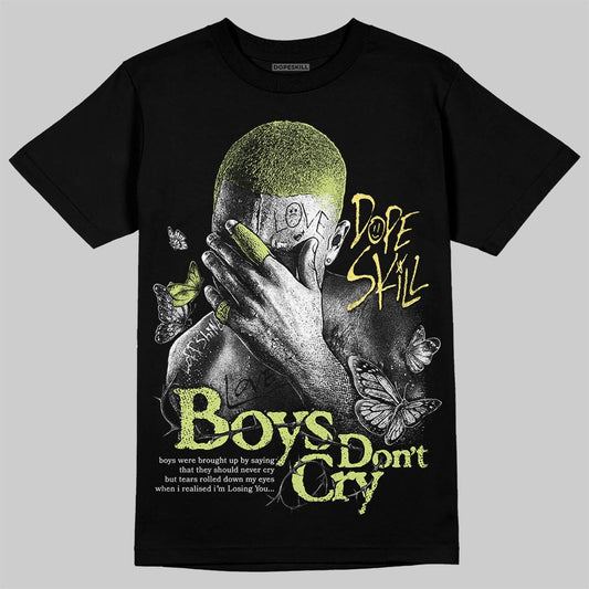Jordan 4 GS “Light Lemon Twist” DopeSkill T-Shirt Boys Don't Cry Graphic Streetwear - black