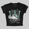 Jordan 3 "Green Glow" DopeSkill Women's Crop Top Trust No One Graphic Streetwear - Black