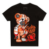 Jordan 3 Georgia Peach DopeSkill Toddler Kids T-shirt Broken Heart Graphic Streetwear - Black