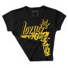 Vivid Sulfur 4s DopeSkill Women's Crop Top LOVE Graphic