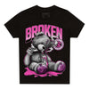 Jordan 4 GS “Hyper Violet” DopeSkill Toddler Kids T-shirt Sick Bear Graphic Streetwear - Black