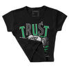 Lucky Green 3s DopeSkill Women's Crop Top Trust No One Graphic