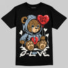 Jordan 40 “Blue Suede” DopeSkill T-Shirt Broken Bear Graphic Streetwear - Black