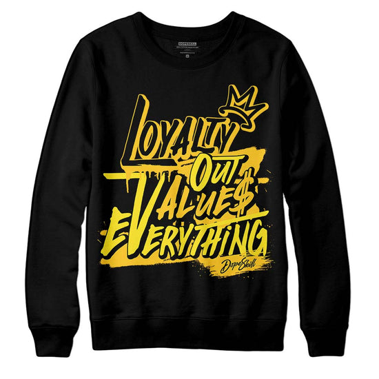 Jordan 4 Retro “Vivid Sulfur” DopeSkill Sweatshirt LOVE Graphic Streetwear - Black