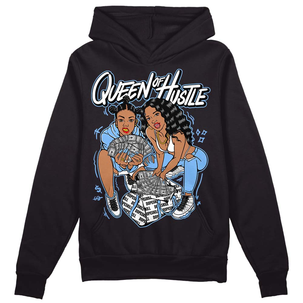 Jordan 9 Powder Blue DopeSkill Hoodie Sweatshirt Queen Of Hustle Graphic Streetwear - Black