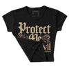 TAN Collection DopeSkill Women's Crop Top Protect Me From Evil Graphic