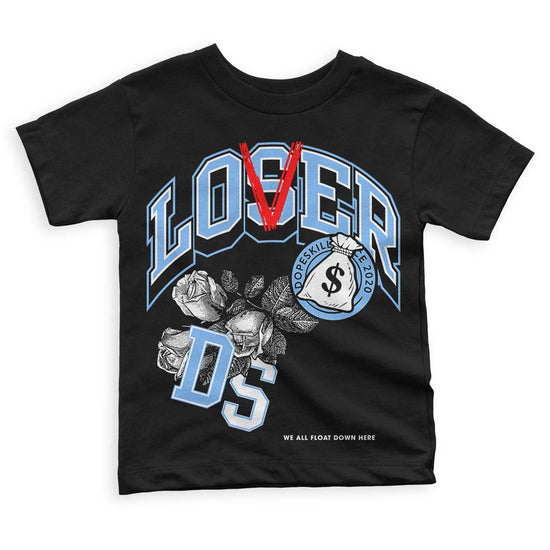 Jordan 9 Powder Blue DopeSkill Toddler Kids T-shirt Loser Lover Graphic Streetwear - Black