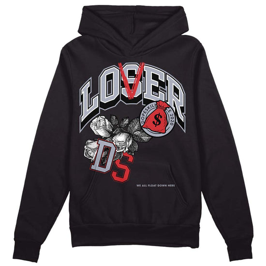 Jordan 4 “Bred Reimagined” DopeSkill Hoodie Sweatshirt Loser Lover Graphic Streetwear - Black