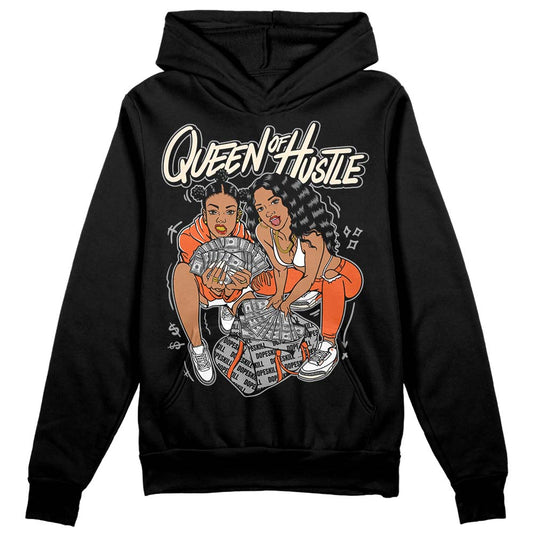 Jordan 3 Georgia Peach DopeSkill Hoodie Sweatshirt Queen Of Hustle Graphic Streetwear - Black