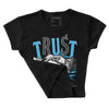 University Blue 2s DopeSkill Women's Crop Top Trust No One Graphic