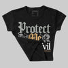 1906R ‘White Gold’ DopeSkill Women's Crop Top Protect Me From Evil Graphic