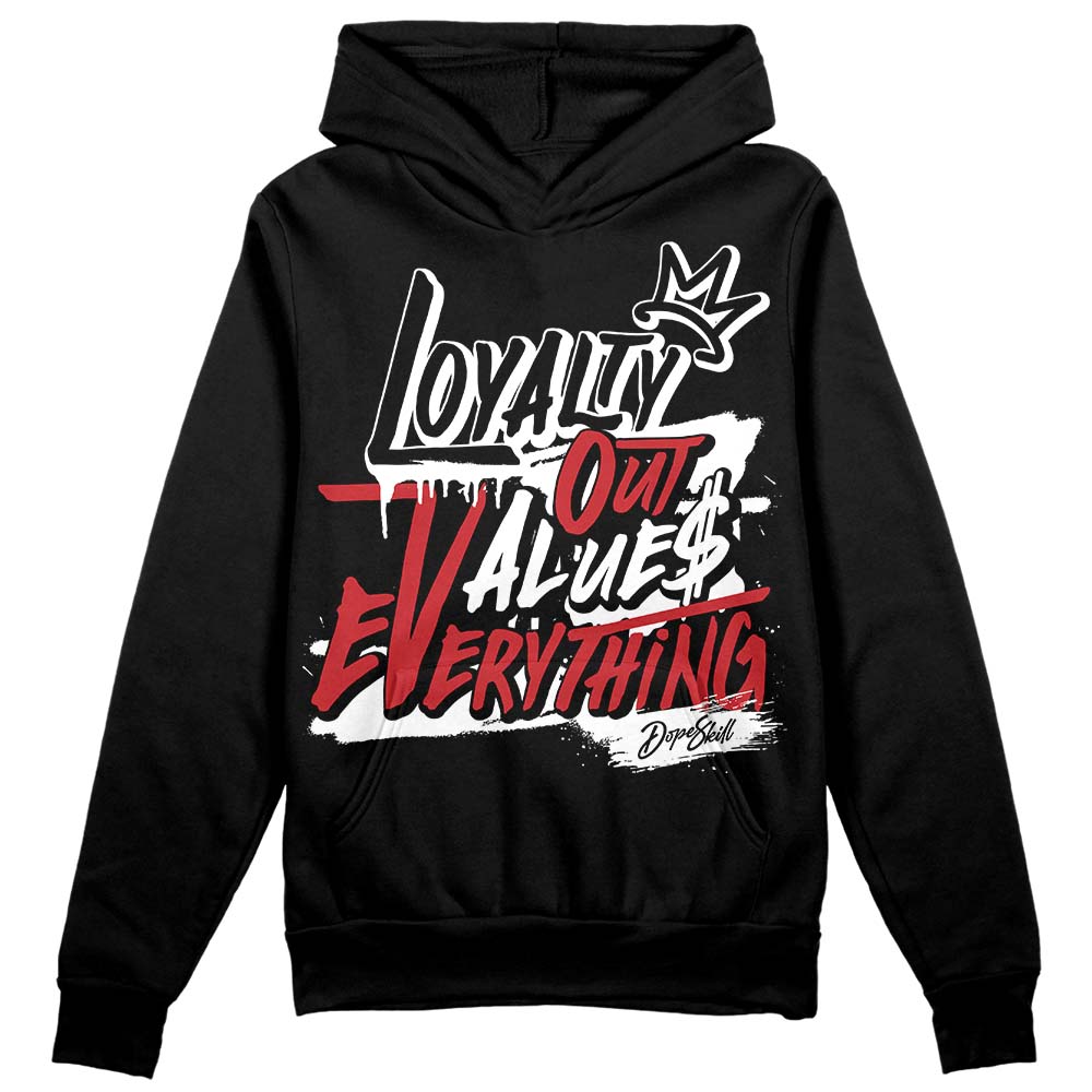 Jordan 12 “Red Taxi” DopeSkill Hoodie Sweatshirt LOVE Graphic Streetwear - Black