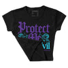 PURPLE Collection DopeSkill Women's Crop Top Protect Me From Evil Graphic