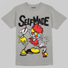 Grey Sneakers DopeSkill T-Shirt Self Made Graphic Streetwear - Gravel