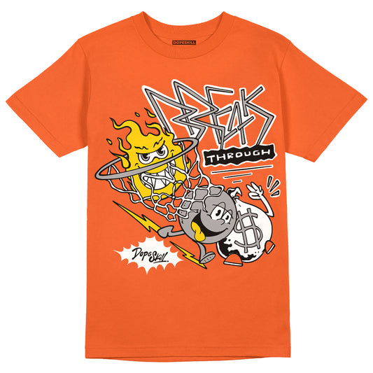 Jordan 3 Georgia Peach DopeSkill Orange T-shirt Break Through Graphic Streetwear