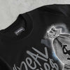 Wolf Grey 5s DopeSkill T-Shirt Real Ones Move In Silence Graphic