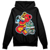 Jordan 1 Mid GS 'Six Championships DopeSkill Hoodie Sweatshirt Bear Steals Sneaker Graphic Streetwear - Black