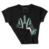 Green Glow 1s DopeSkill Women's Crop Top Breathe Graphic