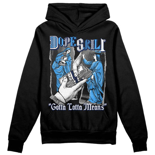 Jordan Spiz’ike Low “White/Obsidian” DopeSkill Hoodie Sweatshirt Gotta Lotta Means Graphic Streetwear - Black