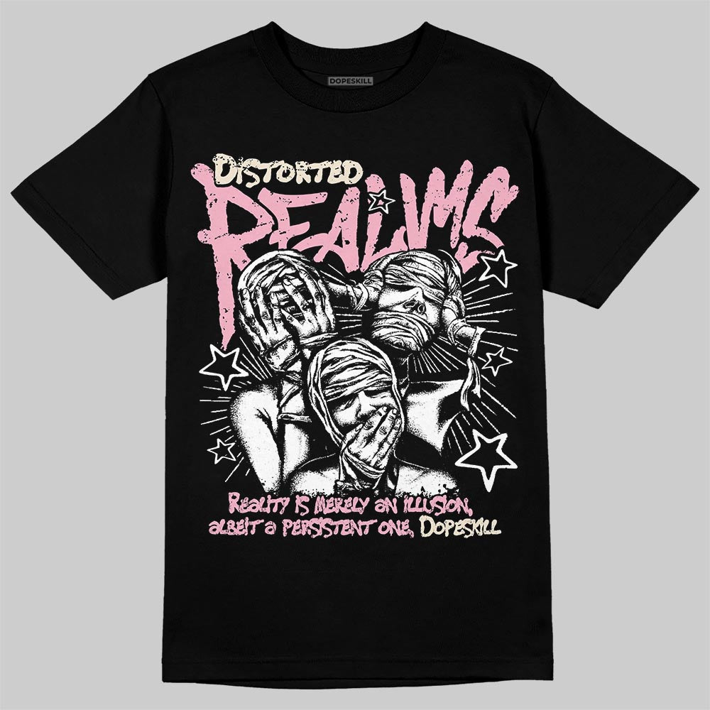 Jordan 4 "Iced Carmine" DopeSkill T-Shirt Distorted Realms Graphic Streetwear - black