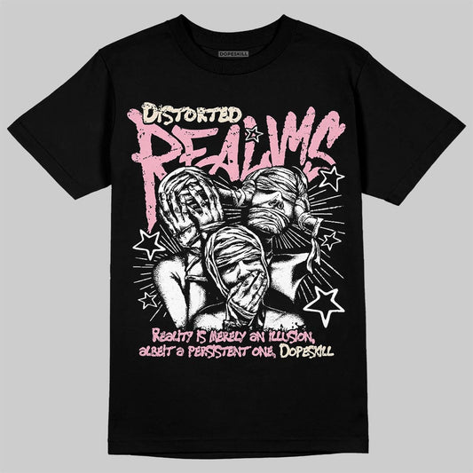 Jordan 4 "Iced Carmine" DopeSkill T-Shirt Distorted Realms Graphic Streetwear - black