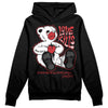 Jordan 12 “Red Taxi” DopeSkill Hoodie Sweatshirt Love Kills Graphic Streetwear - Black