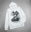 Wolf Grey 5s DopeSkill Hoodie Sweatshirt Smile Through The Pain Graphic