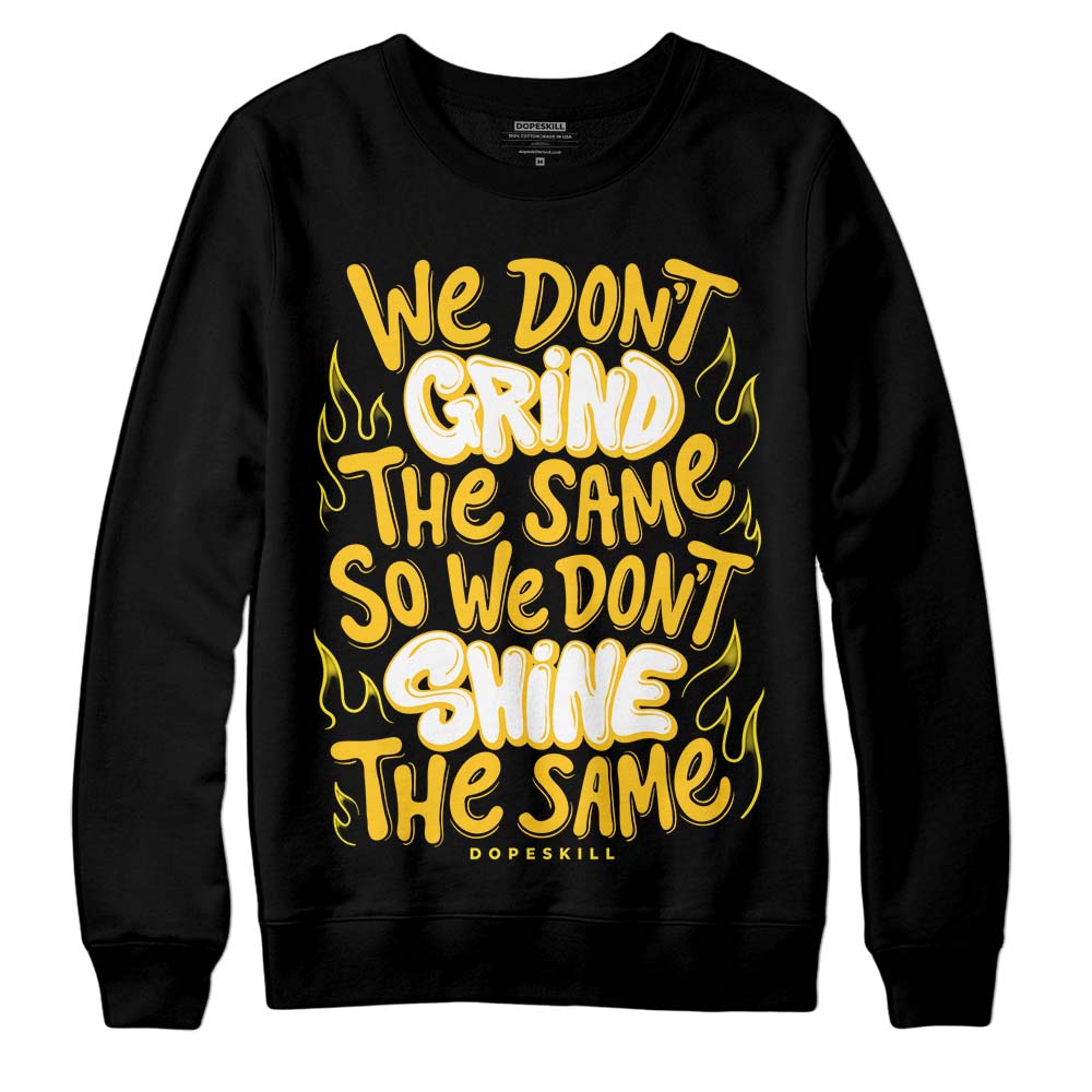 Jordan 4 Retro “Vivid Sulfur” DopeSkill Sweatshirt Grind Shine Graphic Streetwear - Black